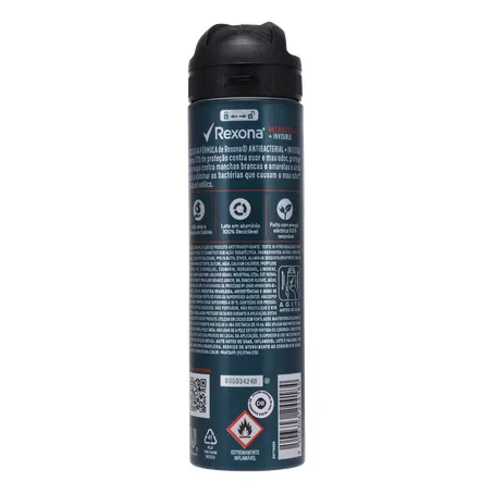 DESODORANTE AEROSSOL REXONA MEN ANTIBACTERIAL INVISIBLE 150ML 360-2