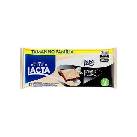 CHOCOLATE BARRA LAKA/DIAMANTE NEGRO LACTA 145G