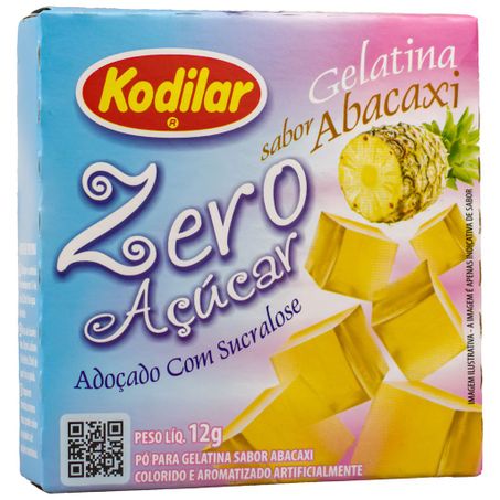 GELATINA SABOR ABACAXI ZERO AÇÚCAR 12G