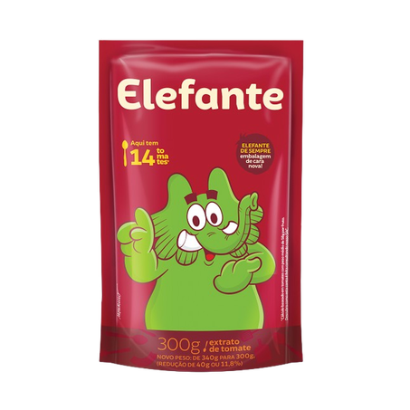 Extrato De Tomate Elefante Sachê 300g 
 