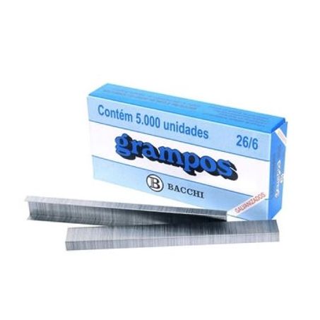 GRAMPO 26/6 GALVANIZADO C/5000UN BACCHI