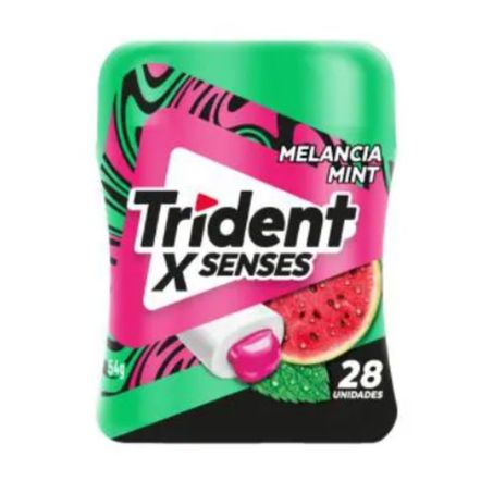 Chiclete trident x senses melancia 28un 54g