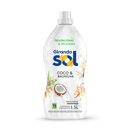 Amaciante concentrado Girando Sol Coco & Baunilha 1,5l