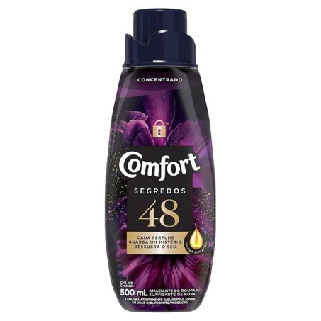 Amaciante de Roupas 48 Segredos Comfort Frasco 500ml