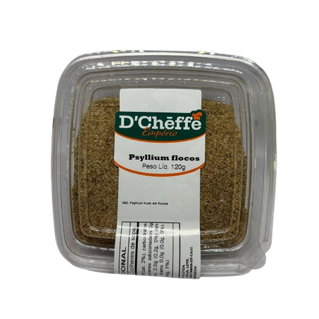 PSYLLIUM FLOCOS D'CHEFFE EMPÓRIO POTE 120G
