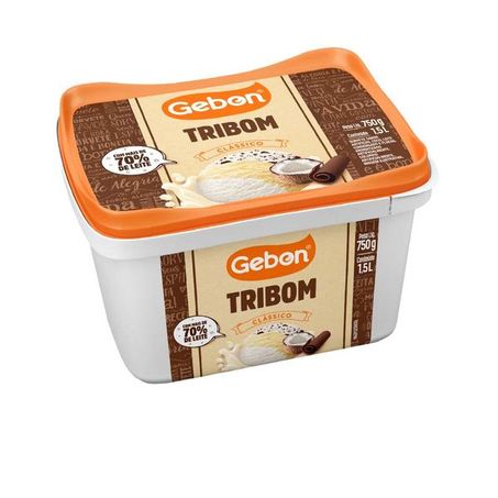 Sorvete Gebon 1,5lt Classico Tribom