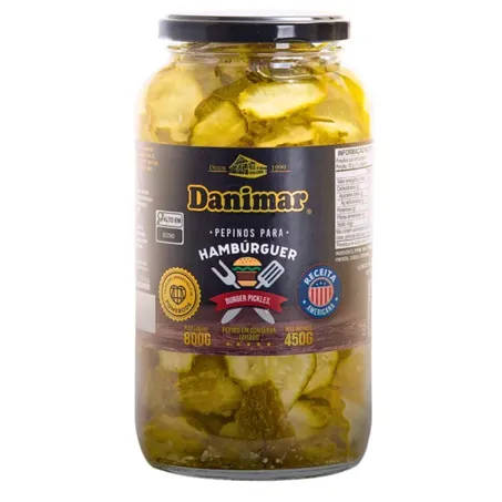 PEPINO DANIMAR EM CONSERVA BURGER PICKLES 450G