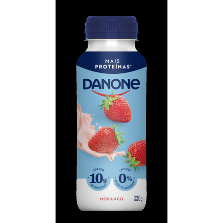 Iogurte com Proteína Sabor Morango Garrafa 220g