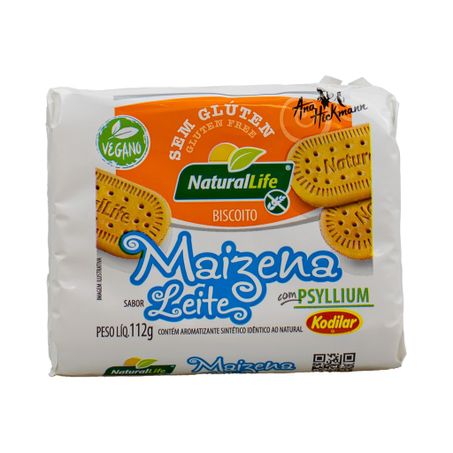 BISCOITO DE MAIZENA SABOR LEITE COM PSYLLIUM 112G