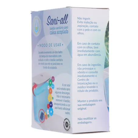 Bastão sanitário sani all citrus caixa acoplada 50g 360-24