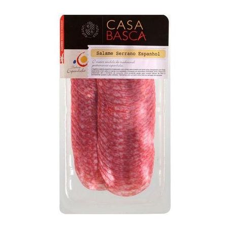 Salame Serrano Espanhol Casa Basca Fatiado 100g
