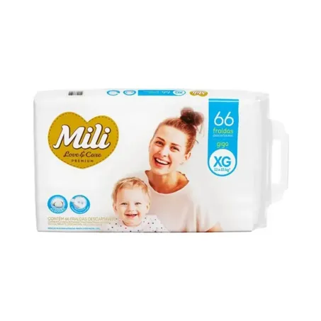 Fralda Desc Mili 66un Lovecare Xg Giga