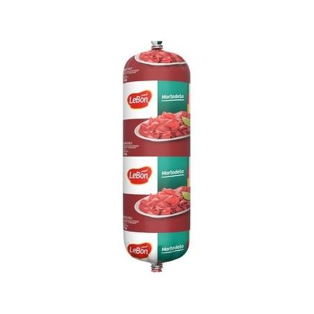 Mortadela Lebon tubo com toucinho Aprox. 3,4kg a Un