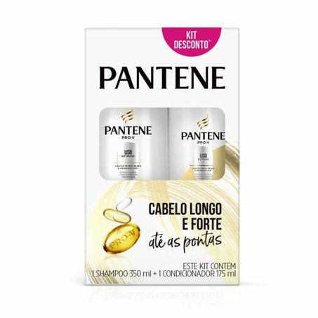 Kit pantene shampoo e condicionador liso extremo