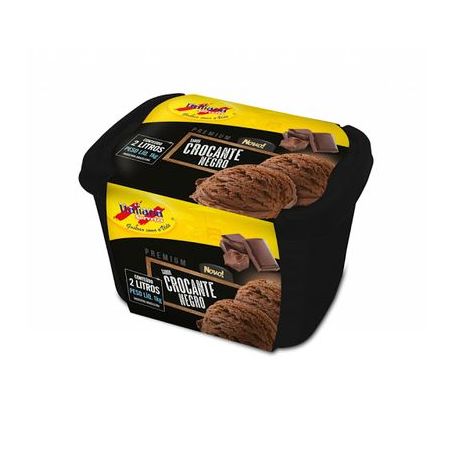 Sorvete premium crocrante negro italiana 2l