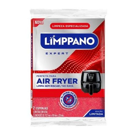 ESPONJA LIMPPANO EXPERT ANTIADERENTE P/AIR FRYER C/2