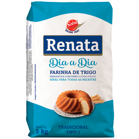 Farinha de trigo 5kg renata dia a dia
