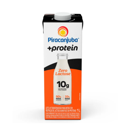 LEITE UHT PIRACANJUBA+PROTEIN 1LT SEMID.S/LACTOSE