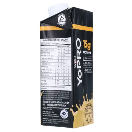 Bebida Lactea Danone Yopro 15 Banana 250ml 360-12