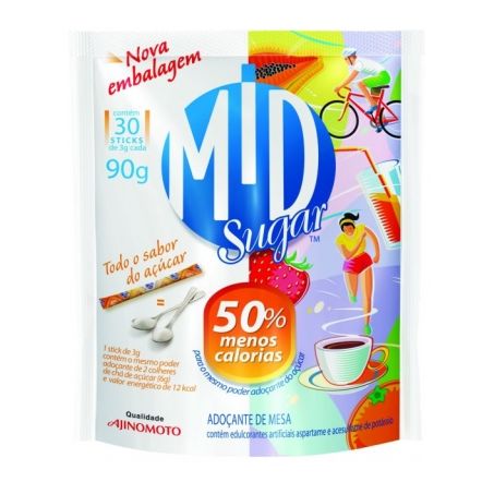 Adoçante em Pó Mid Sugar Pacote 30UN