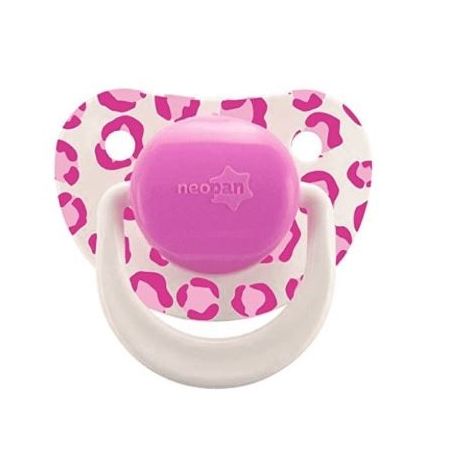 Chupeta Neopan Decorada Silicone Ortodôntica Rosa N2 Ref.4722 Embalagem 1UN