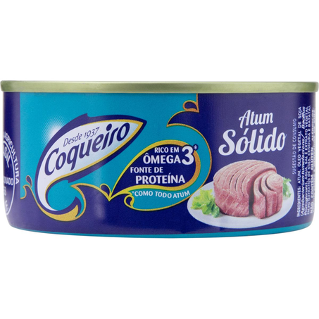 Atum Sólido Coqueiro 170g - Óleo - Lata