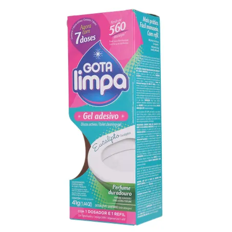 Desodorizador Gota Limpa gel adesivo eucalipto 41g 360-3