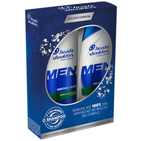 Kit head & shoulders men shampoo+condicionador 200ml menthol