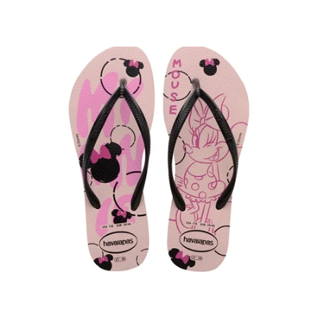 SANDALIA HAVAIANAS SLIM DISNEY ROSA PEONIA N°39-40