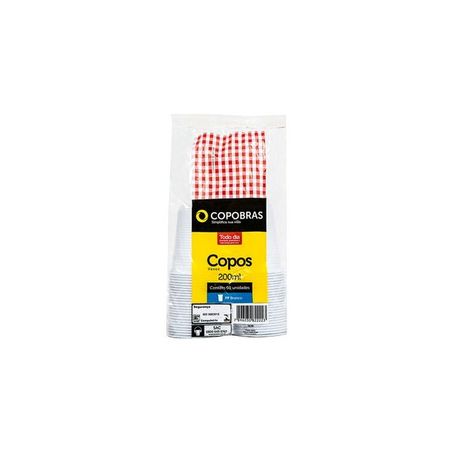 Copo para refrigerante Copobras branco 200ml