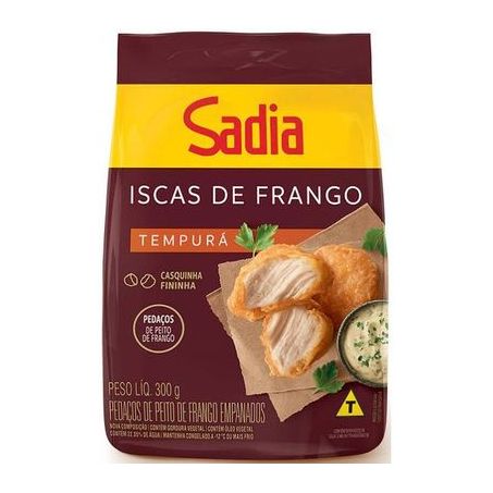 ISCA DE FRANGO EMPANADA SADIA 300G TRADICIONAL