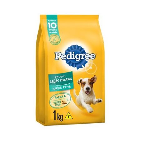 Ração cães adultos raças pequenas vital pro pedigree 900g