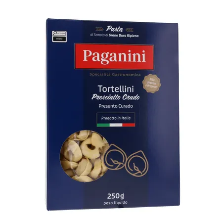Massa Tortellini Paganini Presunto Curado Caixa 250gr 360-35