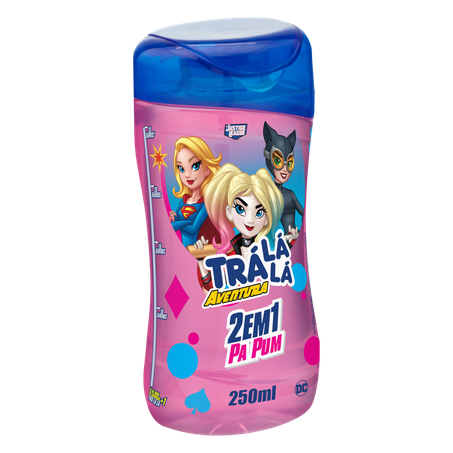 SHAMPOO TRÁ LÁ LÁ AVENTURA JUSTICE LEAGUE 2 EM 1 PA PUM 250ML 360-3