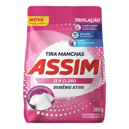Tira manchas po assim rosa bag 380g