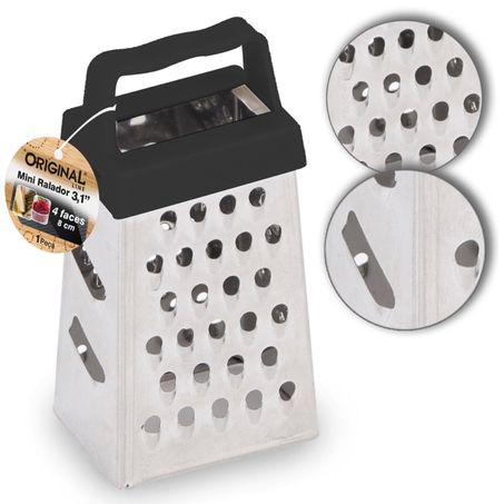 Ralador inox 4 faces mini 8cm sl0223
