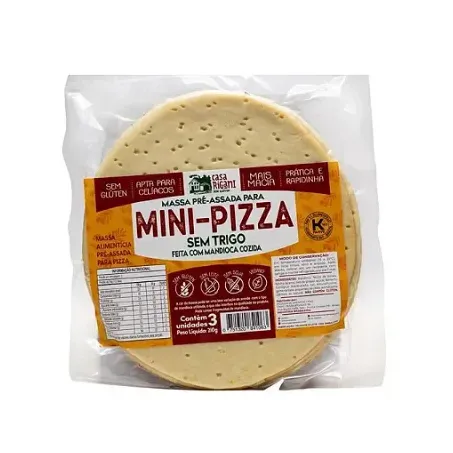 MASSA MINI PIZZA SEM TRIGO CASA RIGANI 210G