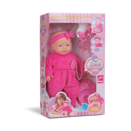 BONECA NEW MINI BEBE MANI XIXI BRANCA