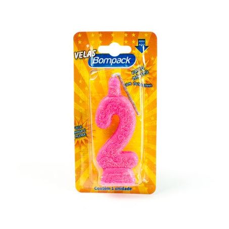 Vela bompack n2 rosa