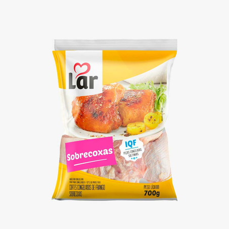 Sobrecoxa de Frango Congelado Lar 700G