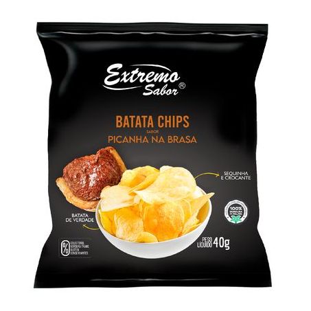 Batata extremo sabor picanha na brasa 40g