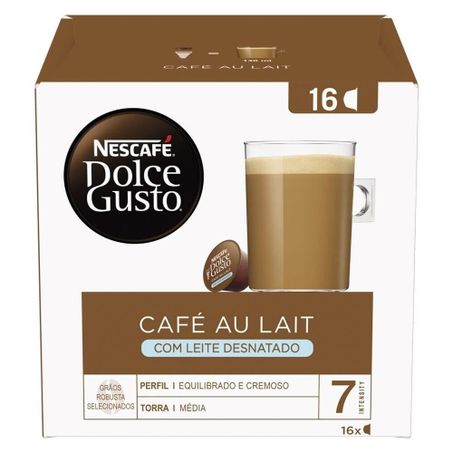 Dolce gusto nescafe café au lait com leite desnatado 100g