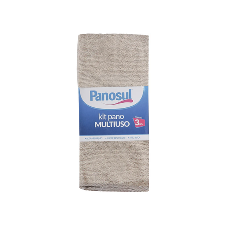 PANO MULTIUSO PANOSUL MULTI TAMANHOS SORTIDO COM 3 UNIDADE
