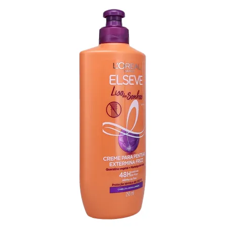 Creme para Pentear L'oréal Paris Elseve Liso dos Sonhos Extermina Frizz Frasco 250ml 360-32