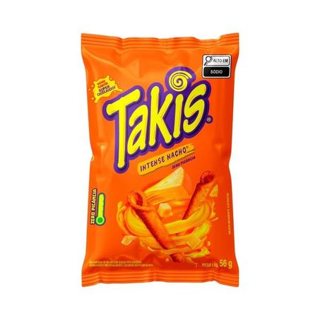 SALGADINHO TAKIS INTENSE NACHO FLOW BAR 56G