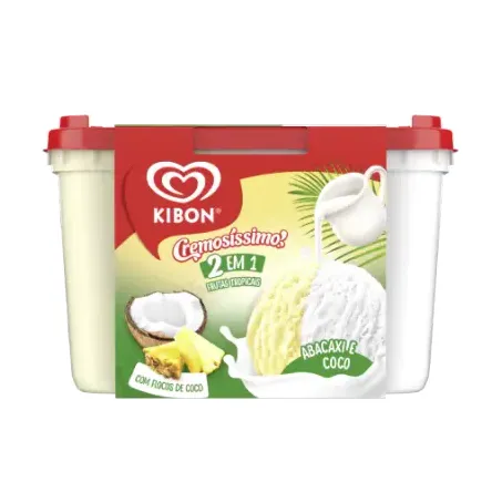 Sorvete kibon 2lt frutas tropicais cremosíssimo