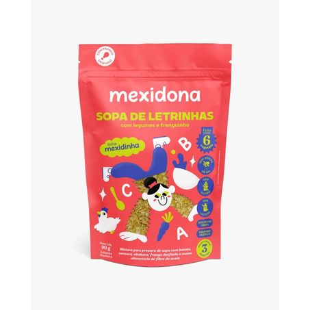 Sopa de Letrinhas Legumes e Frango Mexidona 90g