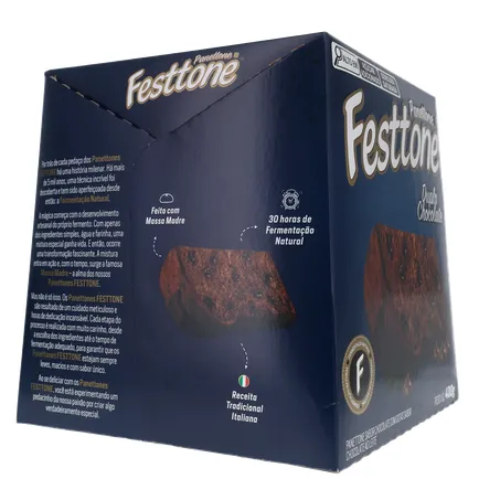 Panettone Duplo Chocolate Festtone 400G 360-30
