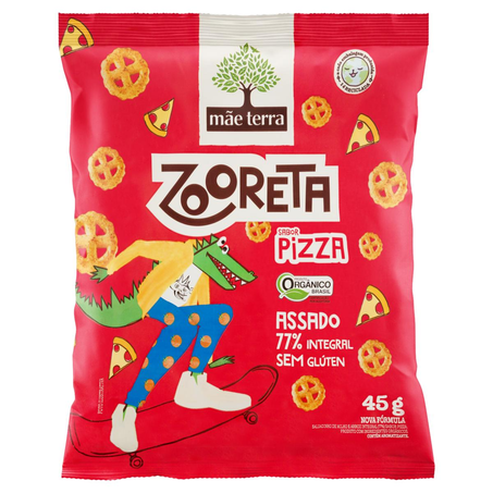 Salgadinho Mãe Terra 45g - Zooreta - Orgânico - Pizza