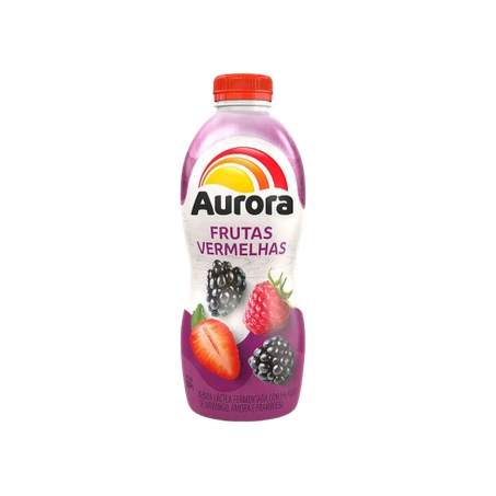 Bebida láctea aurora frutas vermelhas 850g